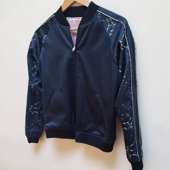 Opening Ceremony Reversible Silk Zodiac Bomber Jacket - Picture 9 of 16